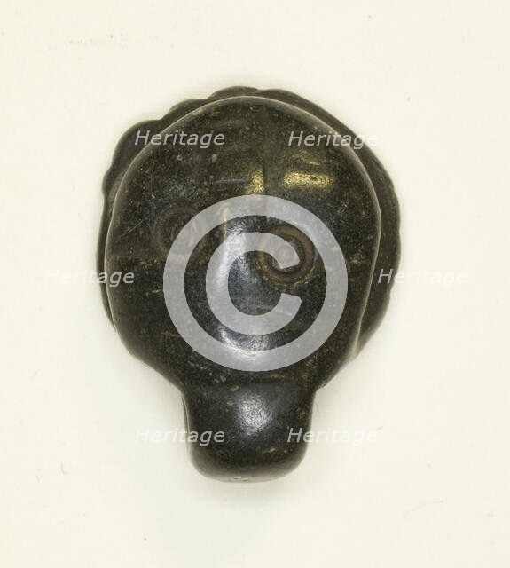 Face Amulet, Egypt, Coptic Period (4th-7th century AD). Creator: Unknown.