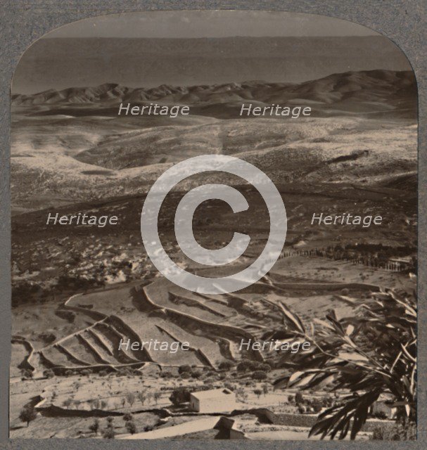 'From Olivet to the Dead Sea, across 40 miles of waste', c1900. Artist: Unknown.