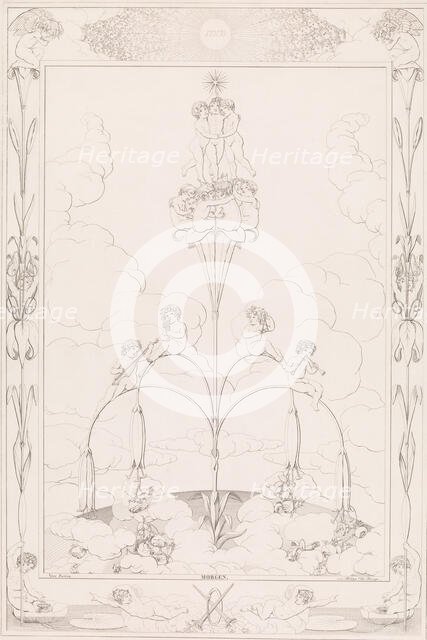 Morning, from the series The Times of the Day, 1807. Creator: After Philipp Otto Runge (German, Wolgast 1777-181.