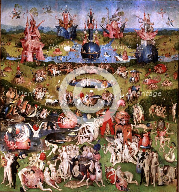 Central Panel of the triptych by El Bosco 'The Garden of Earthly Delights'.