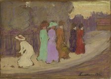 Women on the Promenade, 1915. Creator: Juho Rissanen.