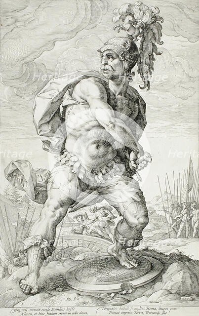 Titus Manlius Torquatos, 1586. Creator: Hendrik Goltzius.