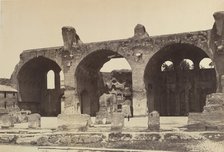 [Basilica of Maxentius and Constantine, Rome], ca. 1861. Creator: Auguste-Rosalie Bisson.