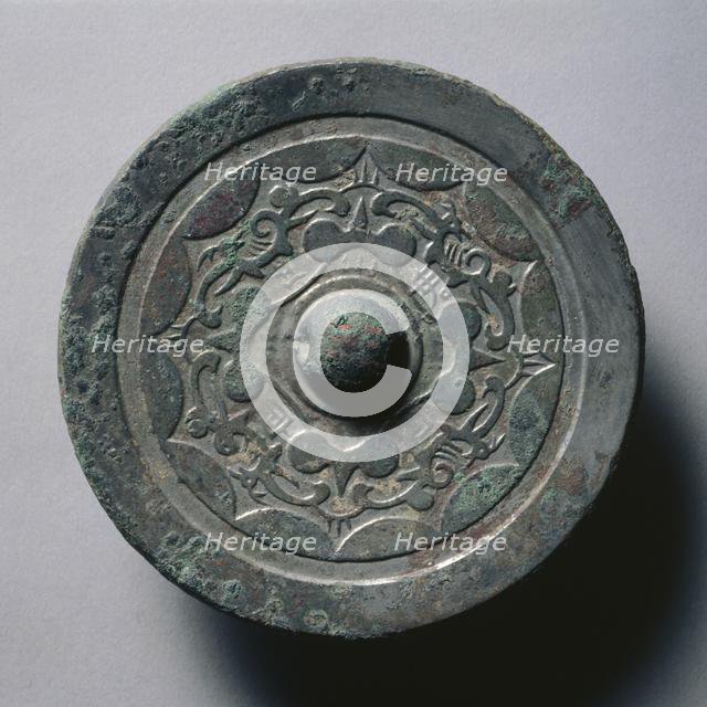 Mirror with Quatrefoil and Linked Arcs, early 1st-early 3rd century. Creator: Unknown.