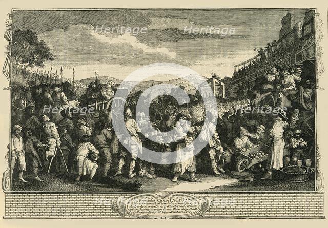 'The Idle Apprentice Executed at Tyburn. (After Hogarth's Print.)', 1747, (c1876). Creator: Unknown.