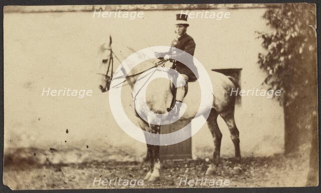Man on a Horse, late 19th century. Creator: Unknown.