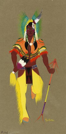 War Dancer, ca. 1915-1937. Creator: Monroe Tsatoke.