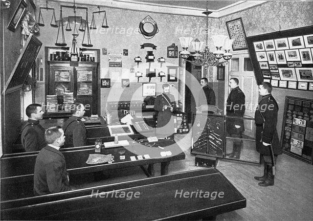 The police recruits in Saint Peterburg police school, 1903. Artist: Anonymous  