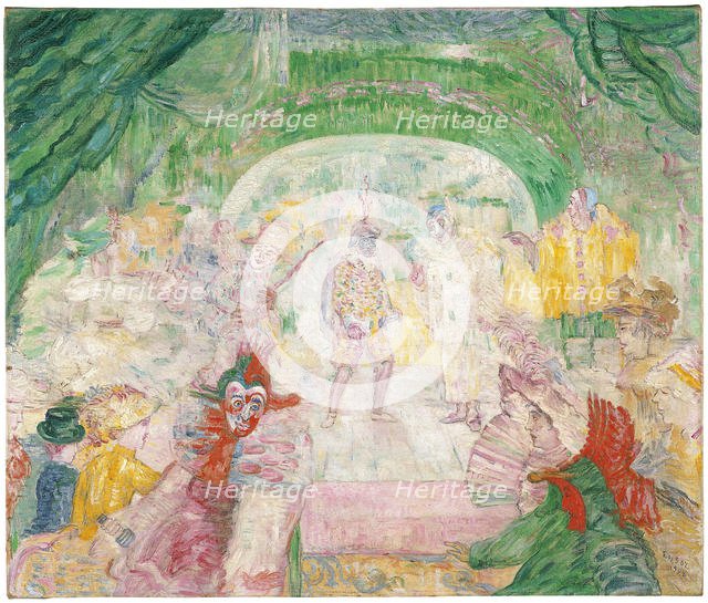 Theatre of Masks, 1908. Artist: Ensor, James (1860-1949)