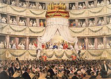 State visit to Royal Italian Opera, now the Royal Opera House, Covent Garden, London, before 1892. Artist: Unknown