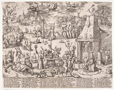 The Witches' Sabbat, Second half of the16th century. Creator: Hogenberg, Frans (1535-1590).
