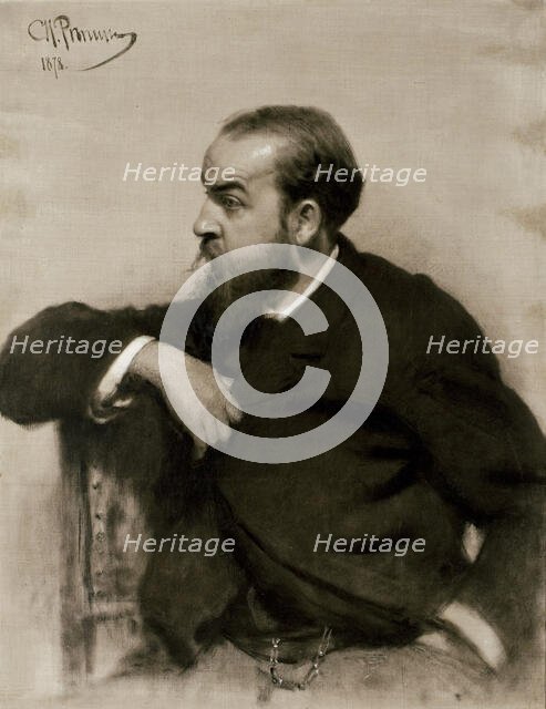 Portrait of the Artist Rafail S. Levitsky, 1878. Creator: Il'ya Repin.