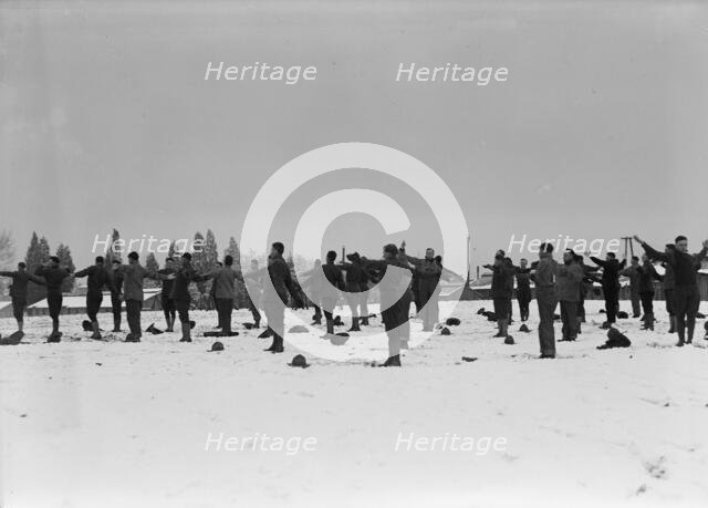 Camp Meade, Maryland - Winter Views, 1917. Creator: Harris & Ewing.
