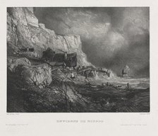 Six Marines: Environs of Dieppe, 1833. Creator: Eugène Isabey (French, 1803-1886); Morlot, Paris and McLean.