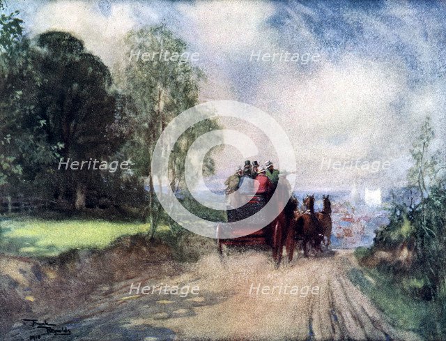 'On the Rochester Coach', c1920. Artist: Frank Reynolds