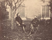 Major General Pleasanton and General Custer, 1863. Creator: Tim O'Sullivan.