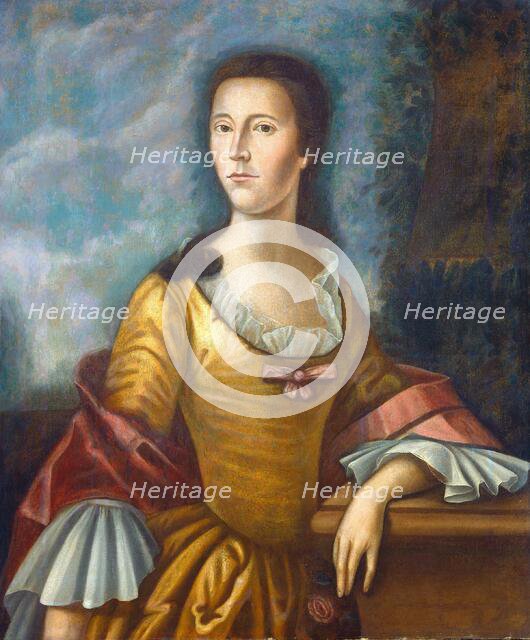 Mary Bethel Boude (Mrs. Samuel Boude), 1755/1756. Creator: Benjamin West.