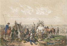 A Scene from the War of Independence in Hungary on 1849, ca. 1849. Artist: Strassgschwandtner, Josef Anton (1826-1881)