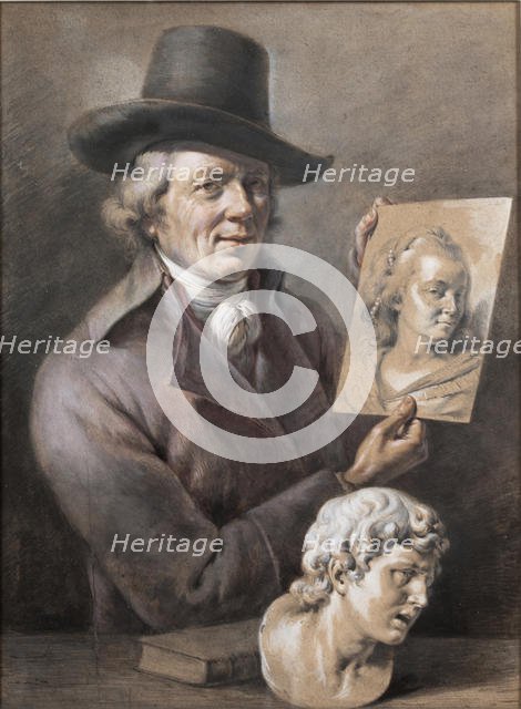 Self-Portrait, Second Half of the 18th cen.. Creator: Boissieu, Jean-Jacques, de (1736-1810).