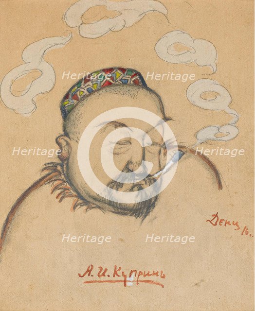 Portrait of the author Alexander Kuprin (1870-1938), 1916.