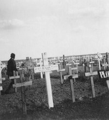 British war cemetery, Gouzeaucourt, France, World War I, c1917-c1918.  Artist: Nightingale & Co