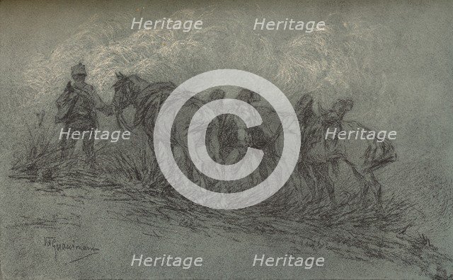 Chalk study by Vittorio Guaccimanni, c1900. Artist: Vittorio Guaccimanni.