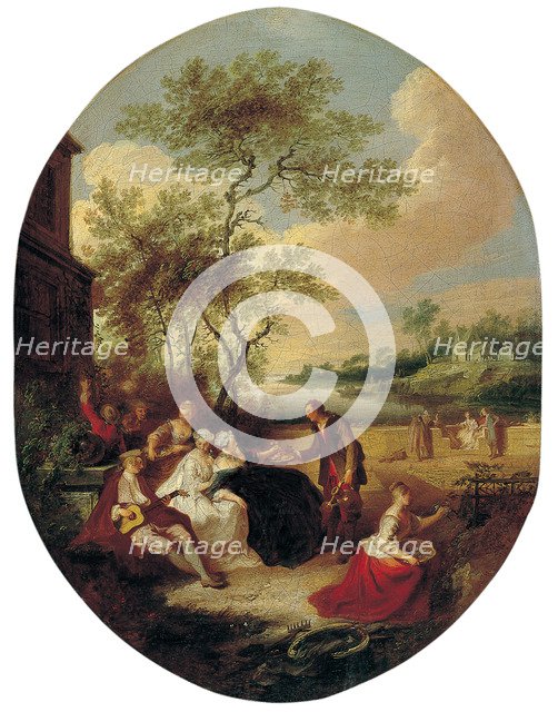Spring (From the series The Four Seasons). Artist: Quillard, Pierre-Antoine (1701-1733)