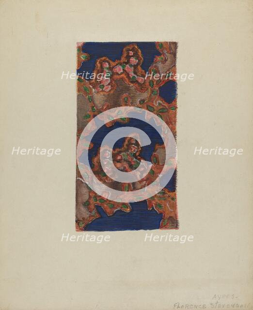 Glazed Chintz, c. 1937. Creator: Florence Stevenson.