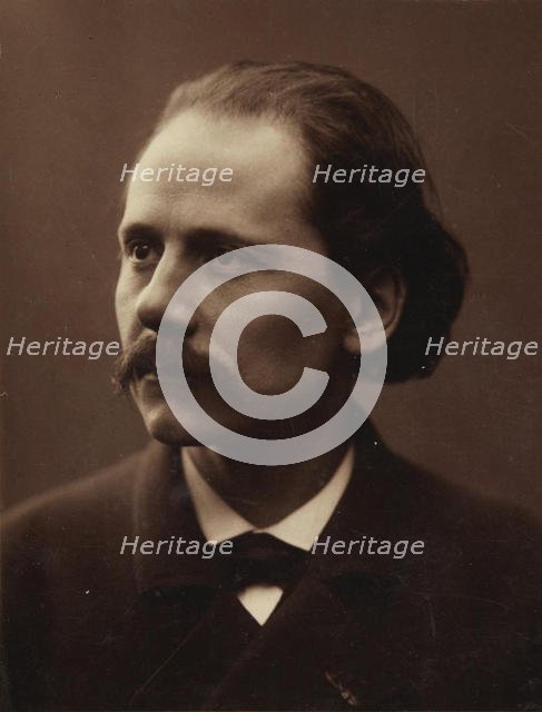 Portrait of the composer Jules Massenet (1842-1912), 1881. Creator: Anonymous.
