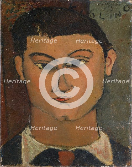 Portrait of the Painter Moise Kisling (1891-1953) , 1915.