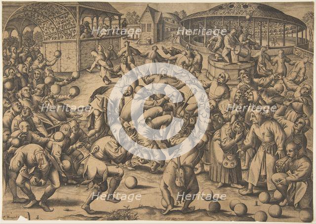 The Festival of Fools, after 1570. Creator: Pieter van der Heyden.