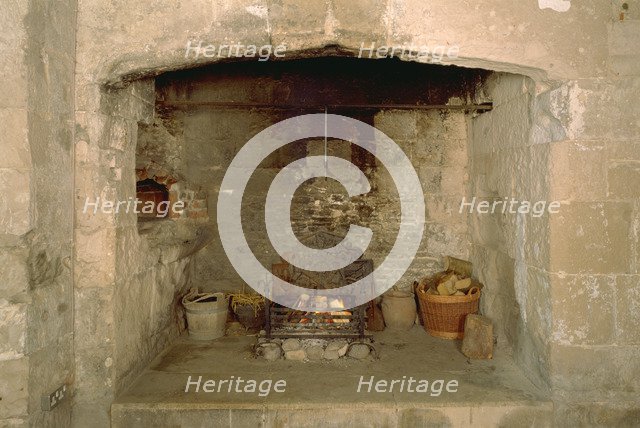 Kitchen hearth, Portland Castle, Weymouth, Dorset, 1998. Artist: J Bailey
