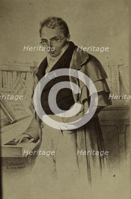 Portrait of the composer Louis-Joseph-Ferdinand Hérold (1791-1833). Creator: Dupré, Louis (1789-1837).