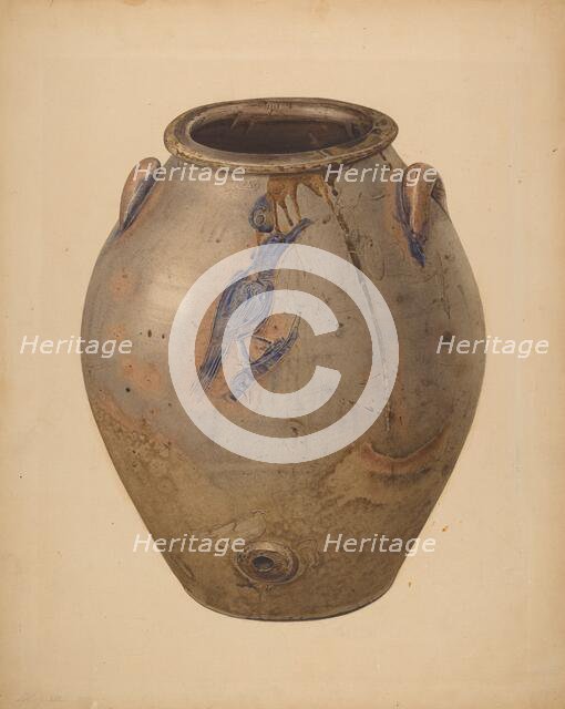 Wine or Water Jar, c. 1940. Creator: Giacinto Capelli.