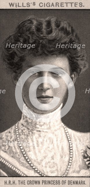 H.R.H The Crown Princess of Denmark, 1908.Artist: WD & HO Wills