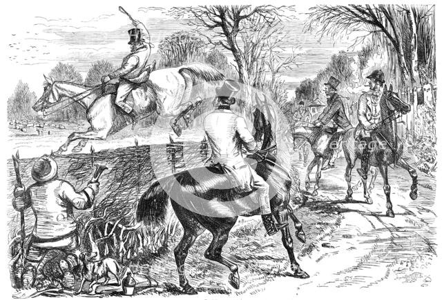 Very Polite: The Party on the Grey, having invited some Strangers to Lunch...1856.  Creator: Joseph Swain.