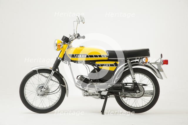 1987 Yamaha FS1E moped. Creator: Unknown.