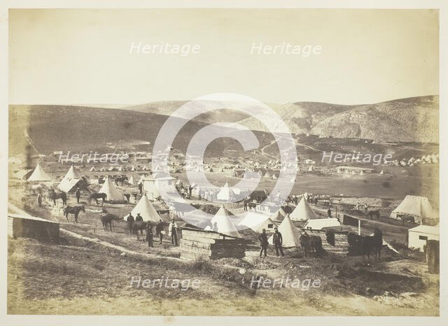 Camp of the 5th Dragoon Guards, 1855. Creator: Roger Fenton.