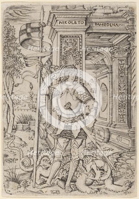 Saint George, c. 1510. Creator: Nicoletto da Modena.