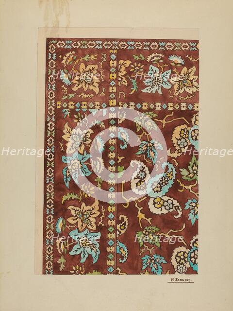 Cotton Kerchief, c. 1937. Creator: Percival Jenner.