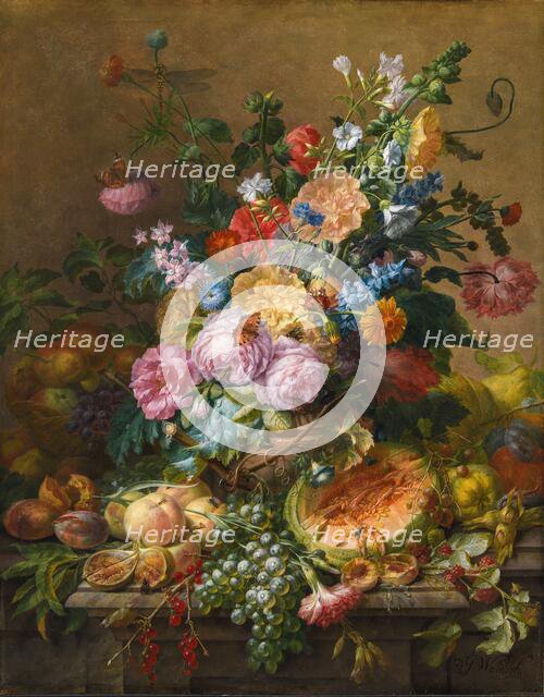 Flowers, 1715-1789. Creator: Dominicus Gottfried Waerdigh.