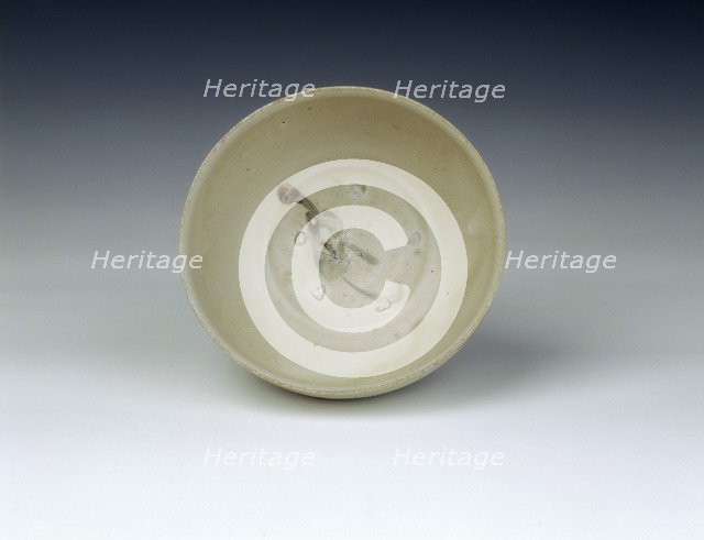 Bowl with cursive underglaze iron brown decoration, Chu Dau kiln, Vietnam, 14th century. Artist: Unknown