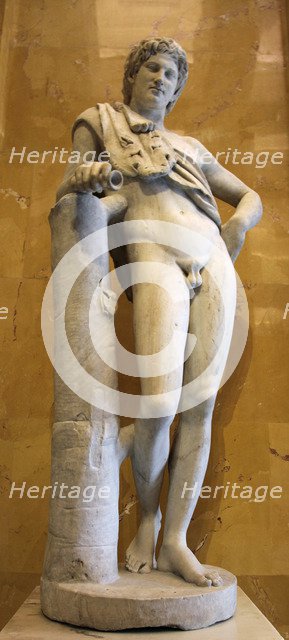 Statue of a resting satyr. Artist: Unknown