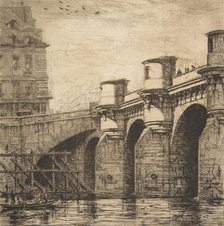 Pont-Neuf, Paris, 1853. Creator: Charles Meryon.