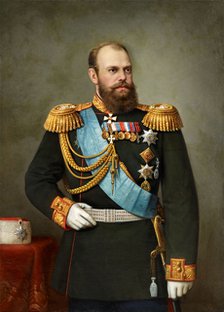 Portrait of the Emperor Alexander III (1845-1894), 19th century.