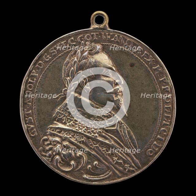 Gustavus II Adolphus, 1594-1632, King of Sweden 1611 [obverse], possibly c. 1620. Creator: Unknown.