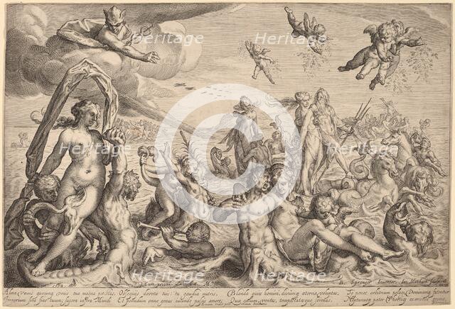 The Triumph of Neptune and Thetis, 1614. Creator: Jacob Matham.