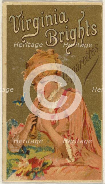 From the Girls and Children series (N64) promoting Virginia Brights Cigarettes for Allen &..., 1886. Creator: Allen & Ginter.