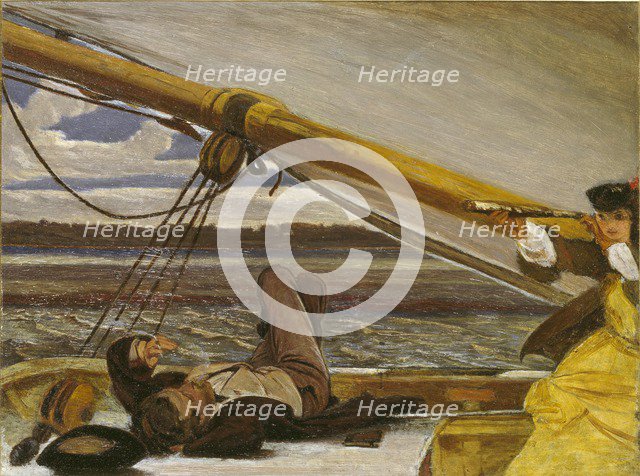 Outward Bound, mid 19th century. Artist: Augustus Leopold Egg.