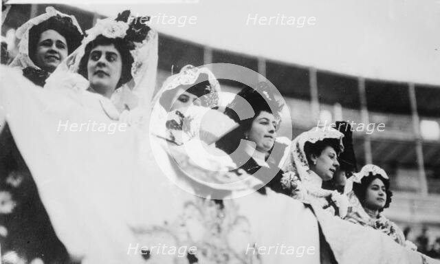 Mexican Society women at bullfight, between c1910 and c1915. Creator: Bain News Service.
